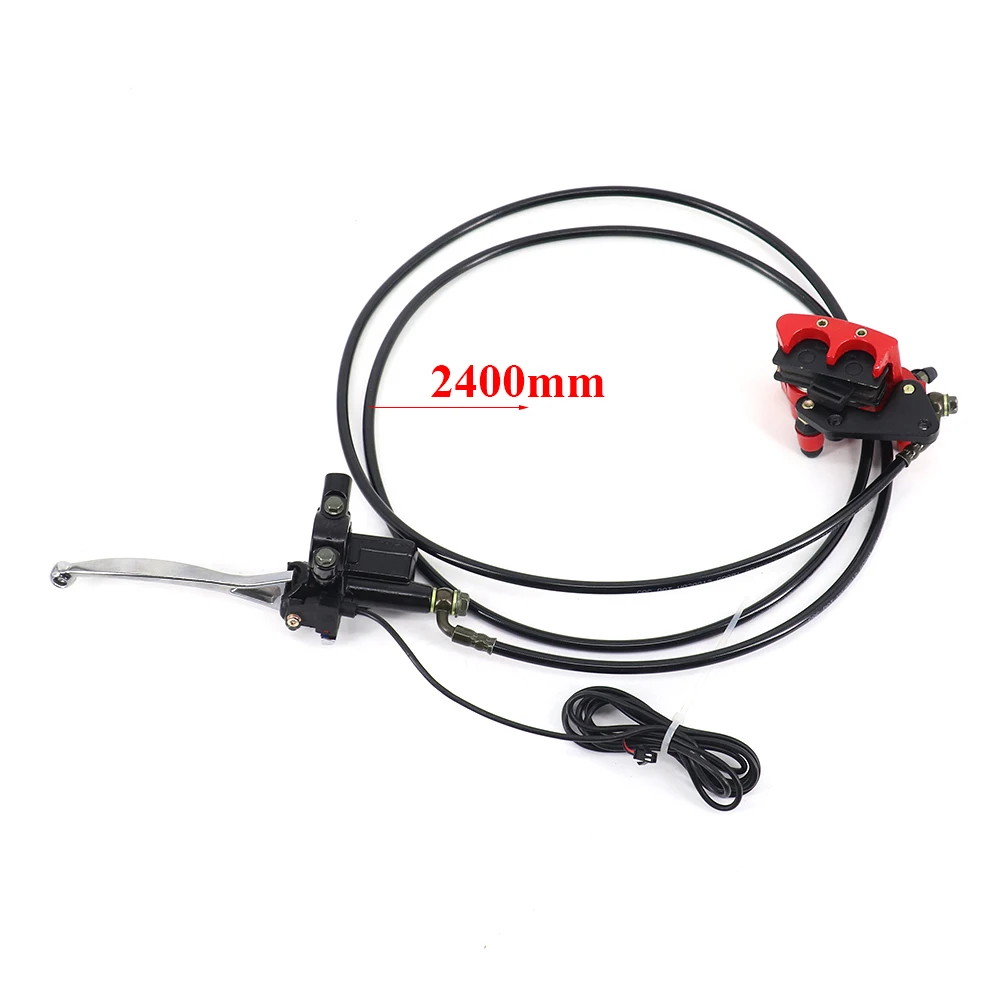 

2400mm Hydraulic Rear Disc Brake Master Cylinder Caliper System & Pads For 110cc 125cc Quad Dirt Bike ATV Good Quality