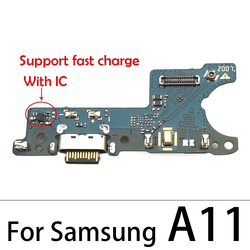 Для Samsung A03 оригинальная USB зарядная плата Разъем Порт гибкий кабель для A01 A11 A12 A21