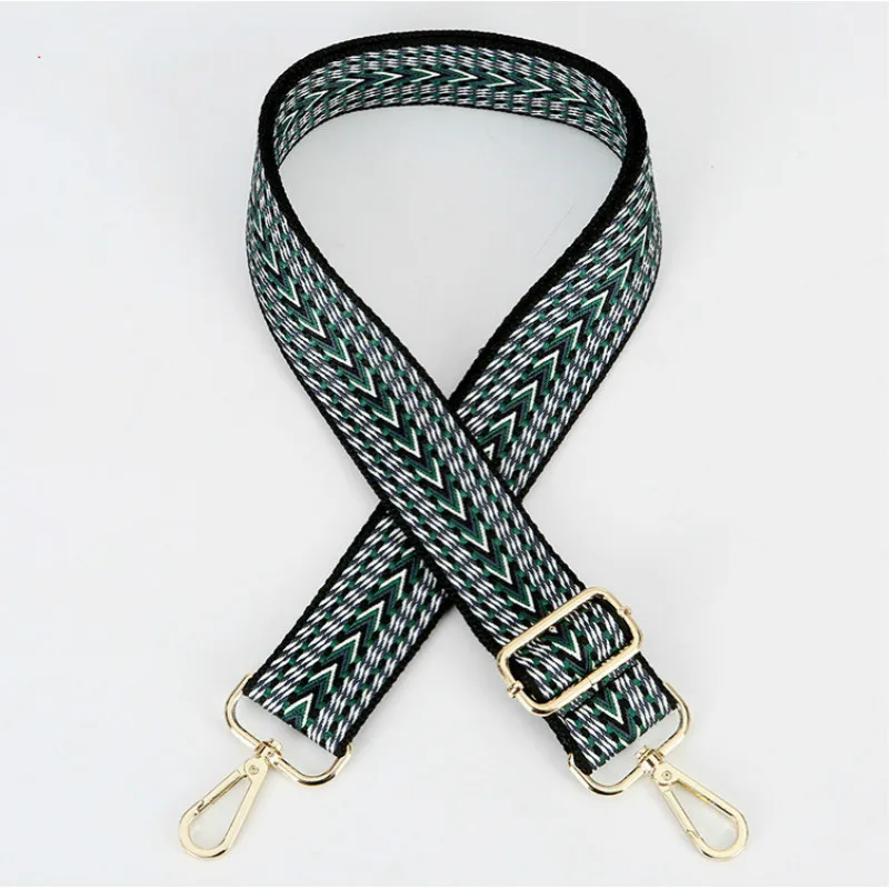 New  Width 3.8cm Adjustable Women Shoulder Strap Ethnic Style Color Wild Backpack WithMessenger Bag Strap