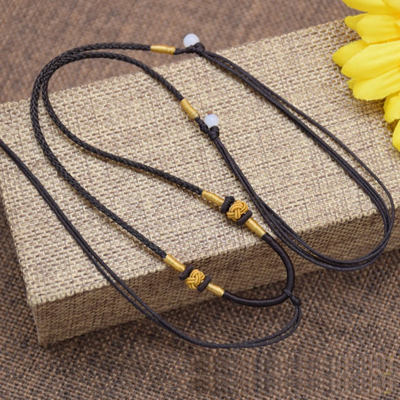 Новое хрустальное ожерелье с кулоном веревка ручной вязки Ожерелье Подвеска