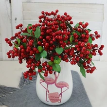 Christmas Berry High Quality Artificial Blueberry Fruit Artificial Flower Home Flower Arrangement Decoration Fake Flower