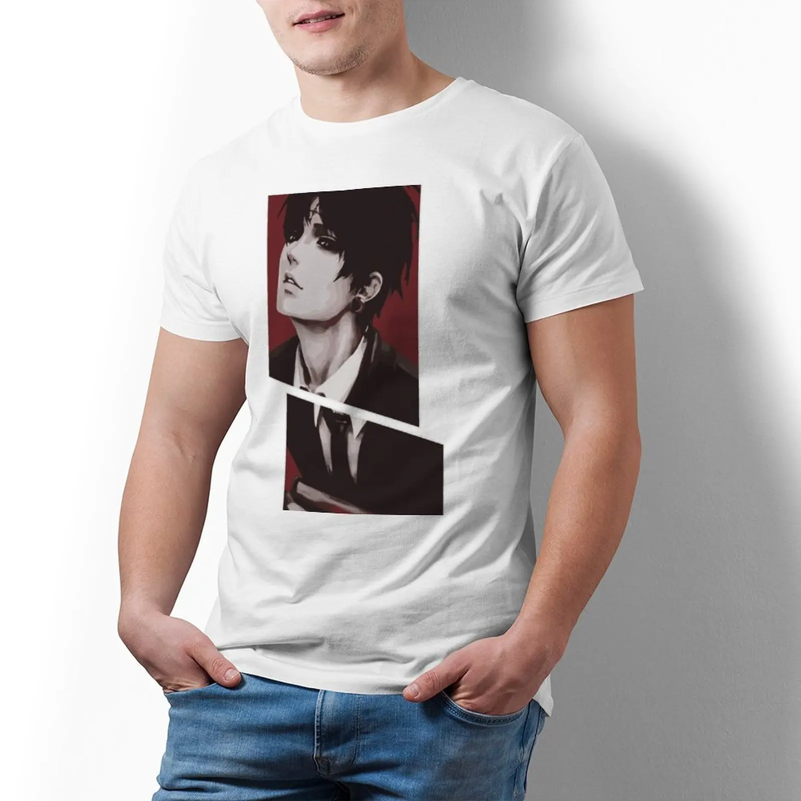 

Футболка Hunter X Hunter мужская с принтом, потрясающая хлопковая тенниска с коротким рукавом, Классическая майка, 5xl