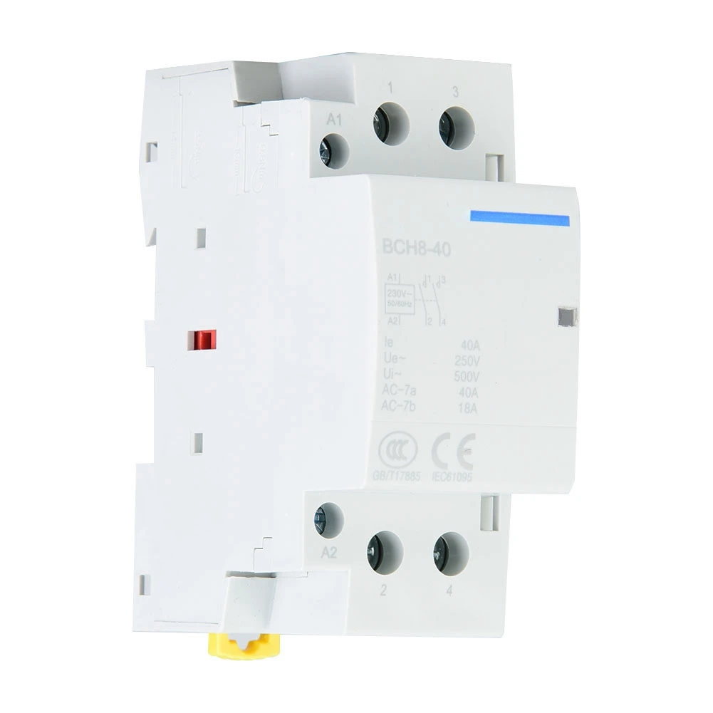 

2P Low Power Consumption Household DIN Rail AC Contactor 1NO1NC 50/60HZ 24VAC