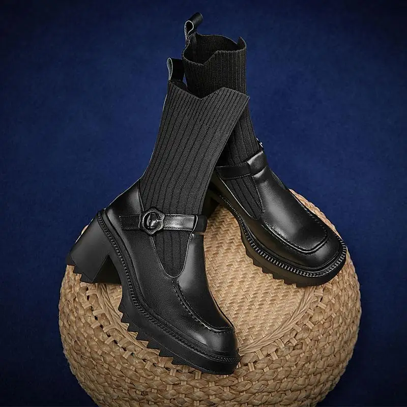 Сапоги Krazing Pot из коровьей кожи с металлической пряжкой ковбойские сапоги