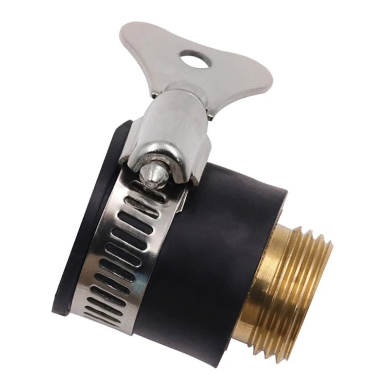 

Universal 4" 6" Standard Faucet Connector Brass Pipe Fitting Hose Barb Tail Male Connector Joint Copper Coupler Adapter X37B