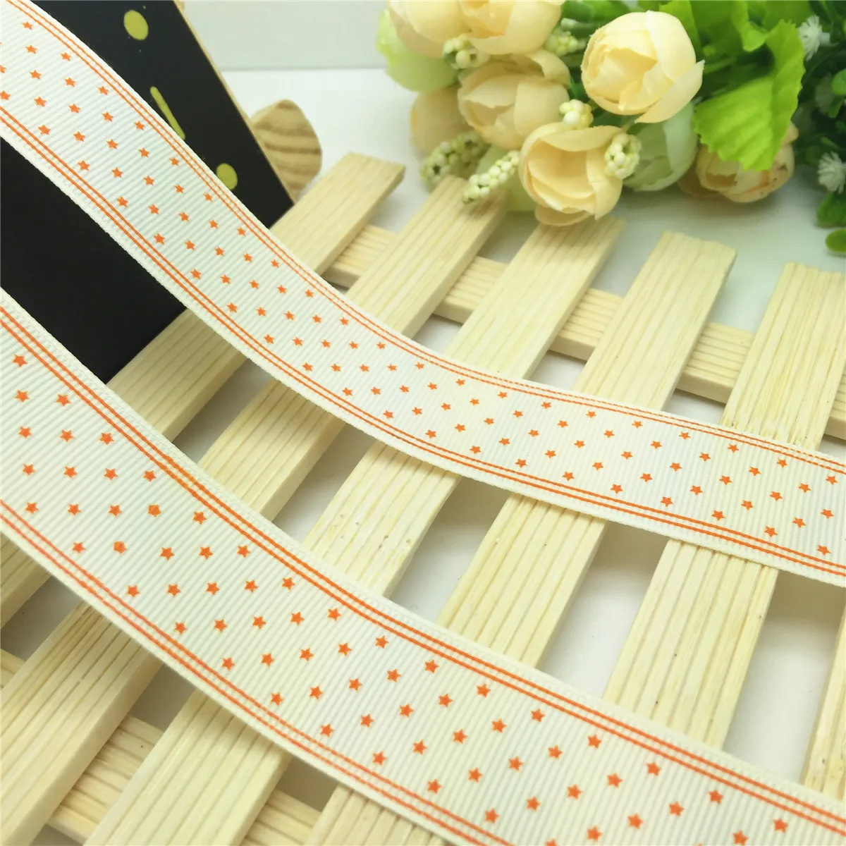 Новинка DIY 5 ярдов 1 'ཕ мм лента с принтом в виде маленькой звезды корсажная для