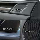 Наклейка на автомобильную аудиосистему, эмблема 3D алюминиевая Эмблема для Toyota CHR C-HR, 2017, 2018, 10 шт.