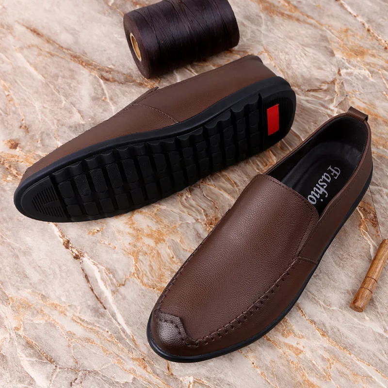 Summer Casual Men Shoes Fashion Flat Moccasins 2019 Driving Loafers Breathe Leisure Lazy Zapatos Hombre HC-024 | Обувь