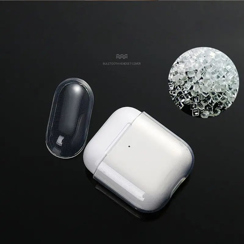 

Soft TPU Transparent Cover Earphone Protective Case Clear Skin for airpods 1 2