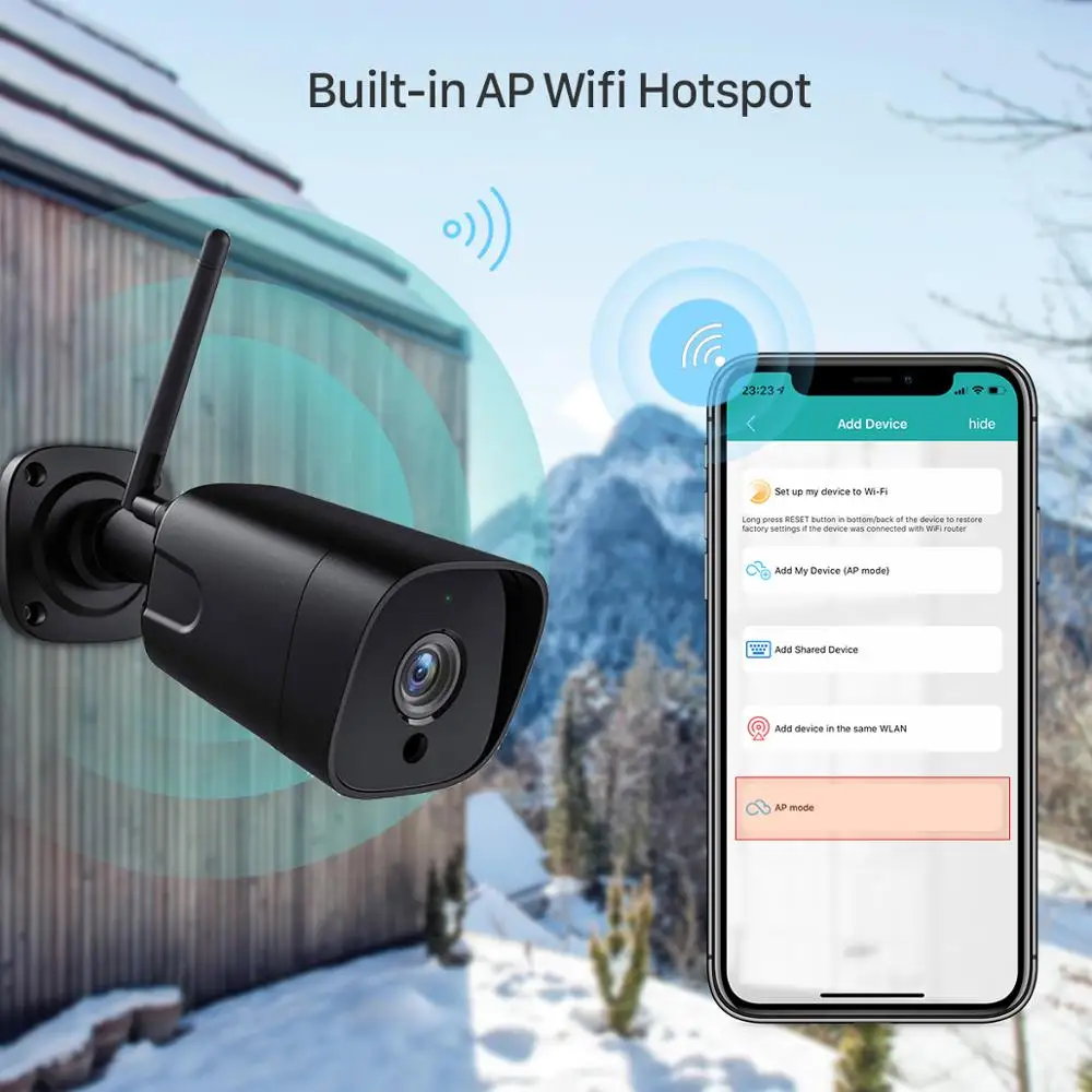 BESDER 5MP 2-Way Audio 2MP Bullet Smart IP-камера SONY Сенсор Водонепроницаемая охранная WiFi-камера
