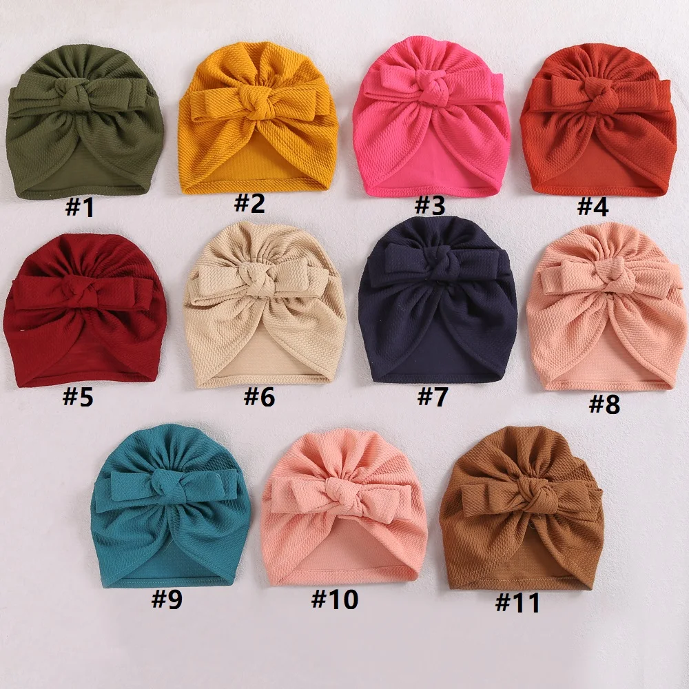 Новый детский тюрбан 11 цветов s эластичный зимний для новорожденных девочек