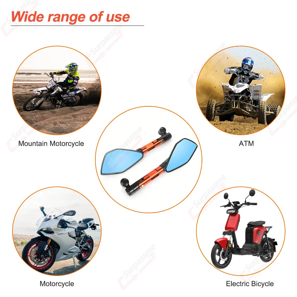 Регулируемое зеркало заднего вида на руль мотоцикла электрические скутеры из
