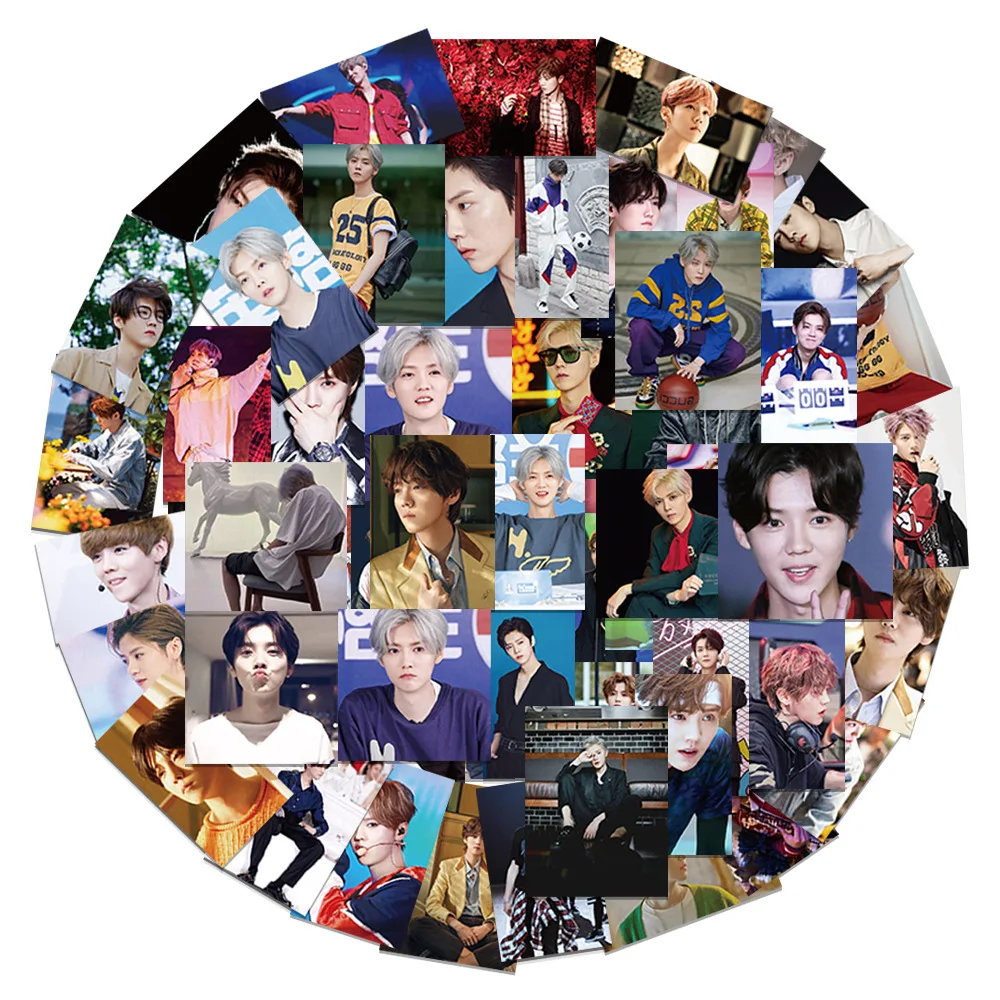 

10/30/50 Pieces Popular Star Lu Han Graffiti Decoration Notebook Suitcase Skateboard Guitar Phone Waterproof Sticker Wholesale