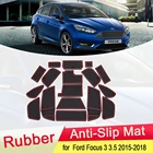 Резиновый противоскользящий коврик для Ford Focus 3 3,5 MK3 facelift ST RS 2015 2016 2017 2018