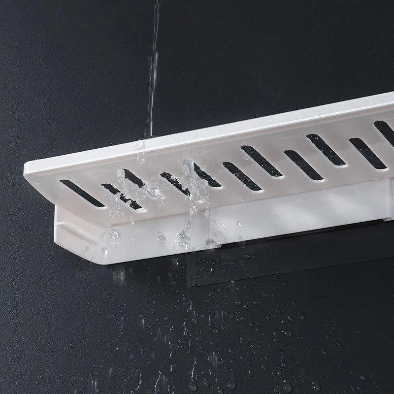 

Punch-free Drainage Fast Drying Clear Anti-Moisture Soap Holder Box Stand for Bathroom and Shower JA55