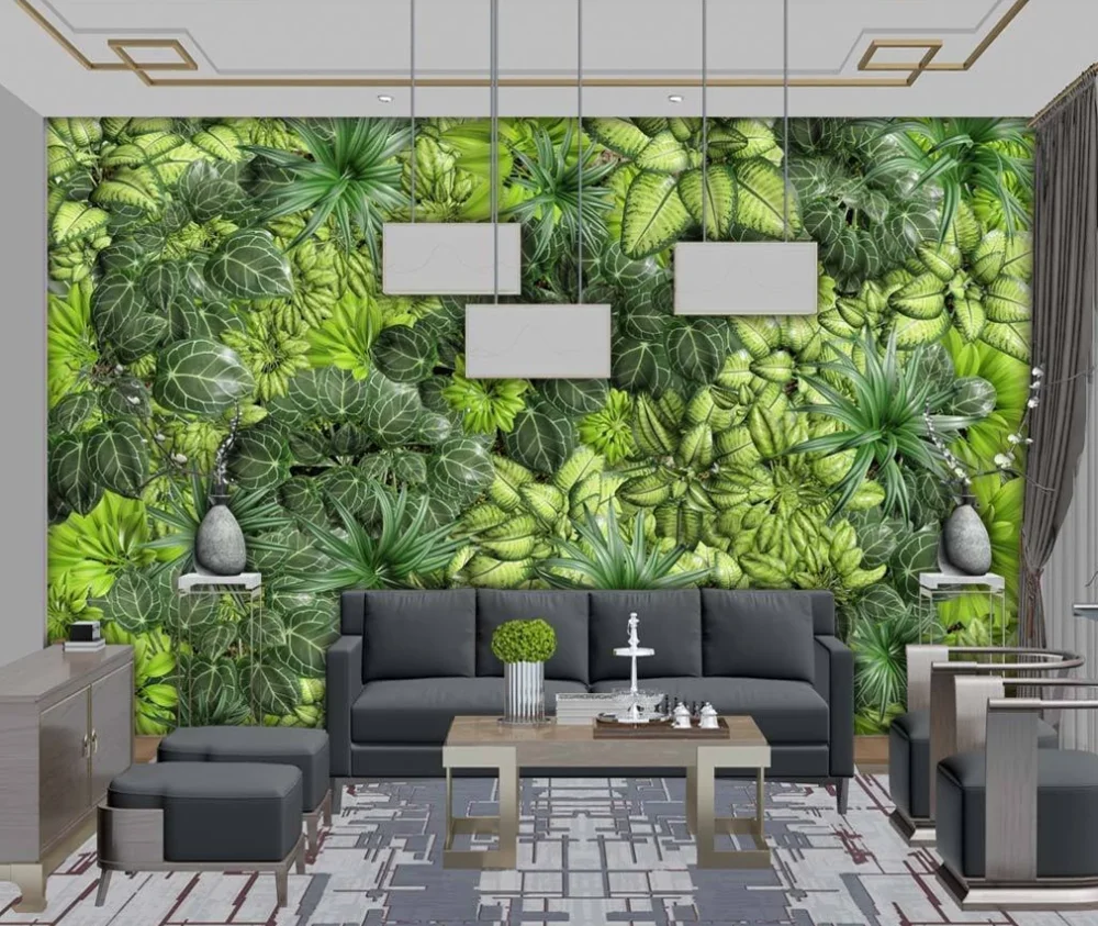 Настенные обои 3D 5D 8D на заказ новые в китайском стиле с изображением зеленых