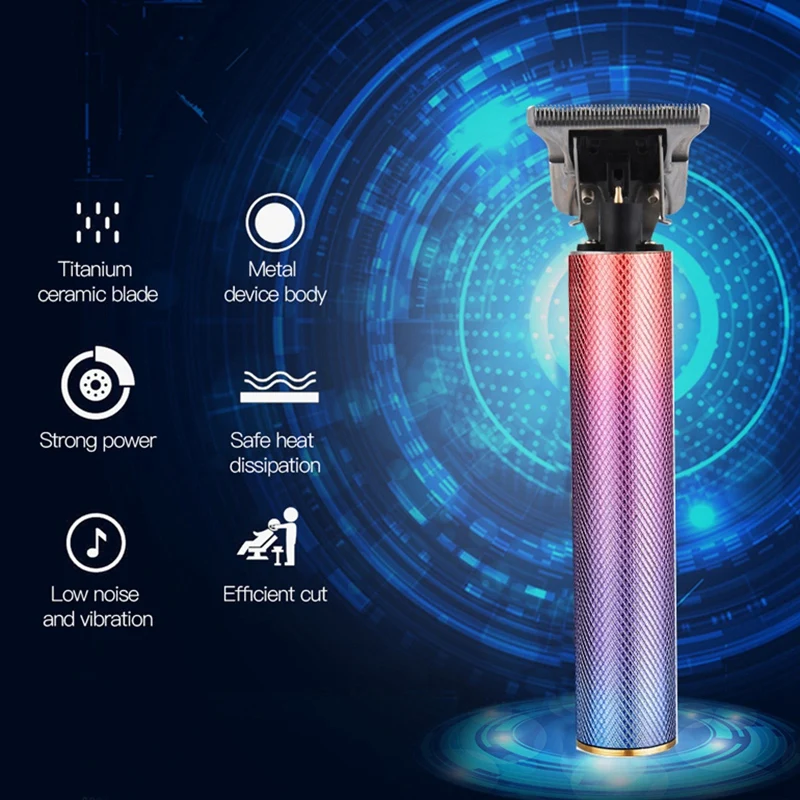 

AD-USB Rechargeable T9 Baldheaded Hair Clipper Cordless Shaver Trimmer 0mm Men Barber Hair Cutting Machine