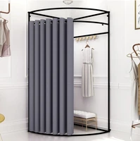 shopping mall temporary mobile fitting room clothing store display rack floor portable folding simple dressing room