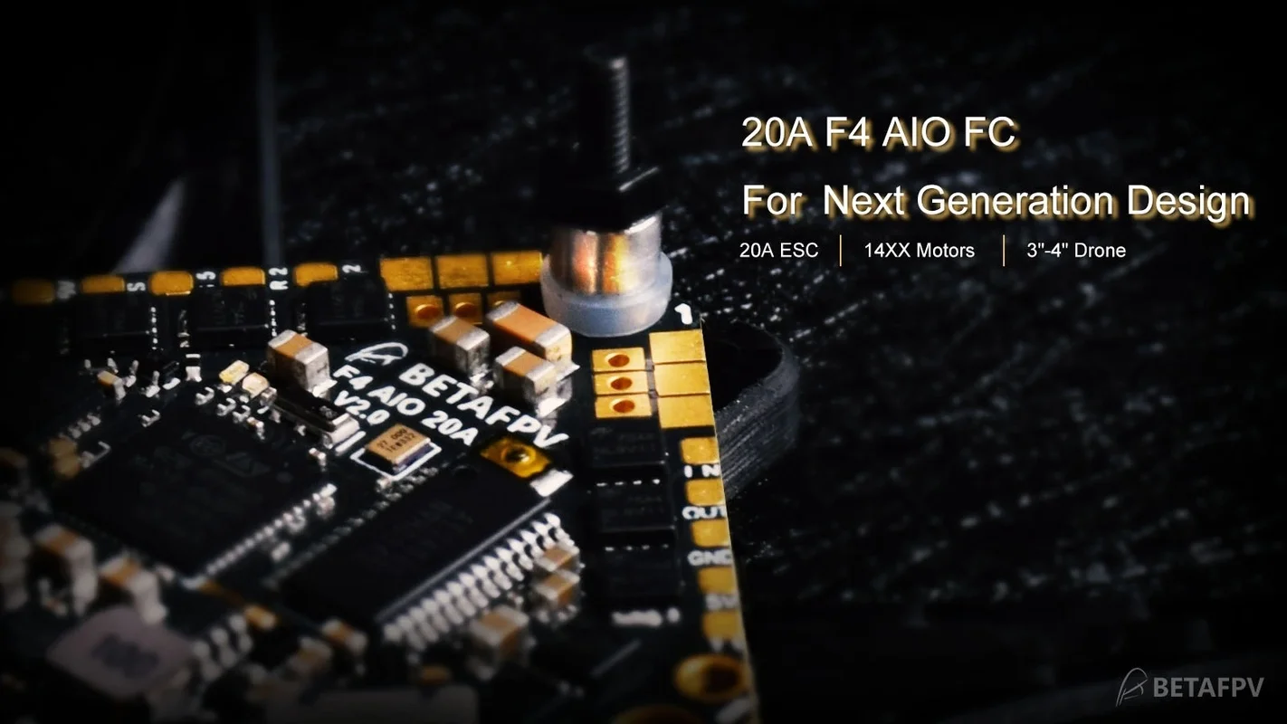 Безщеточный Контроллер полета Toothpick F4 1 4S AIO 20A(BLHeli_S) с процессором Betaflight MATEKF411 FC OSD