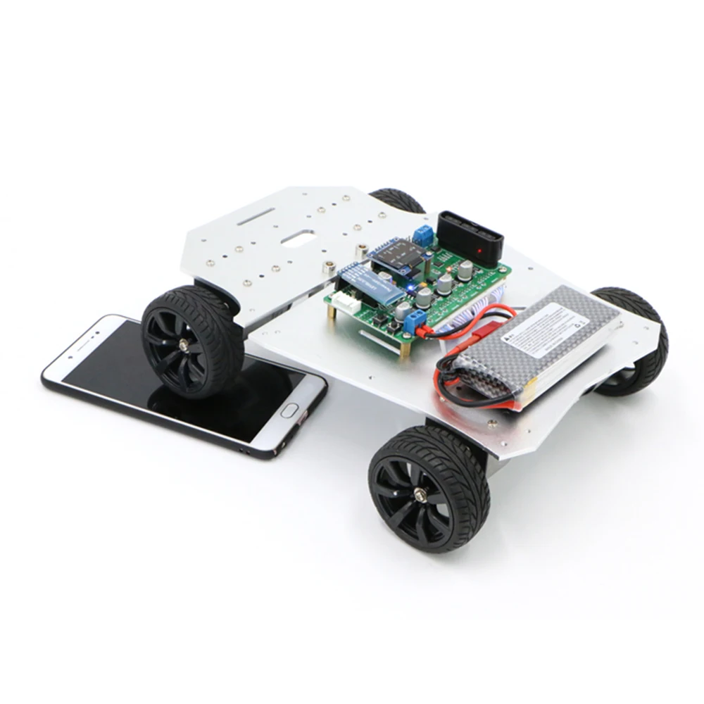 Four-wheel drive chassis intelligent car tracking obstacle avoidance robot 4 wheel 4WD |