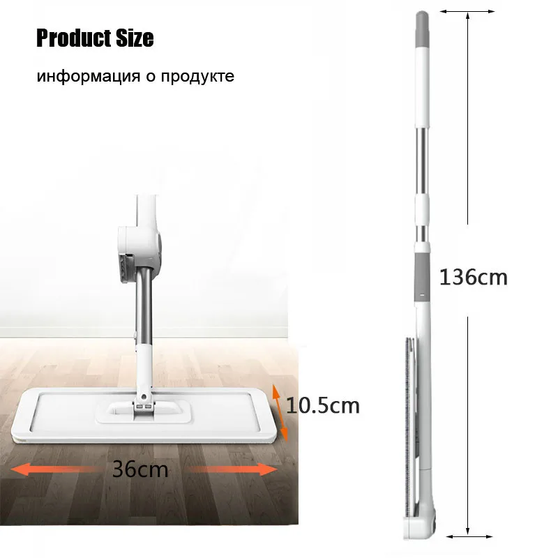 

Squeeze Mop With Bucket For Wash Floor Self Cleaning Tools Flat Wiper Wring Automatic Home Help Lazy Rag House Lightning Offers