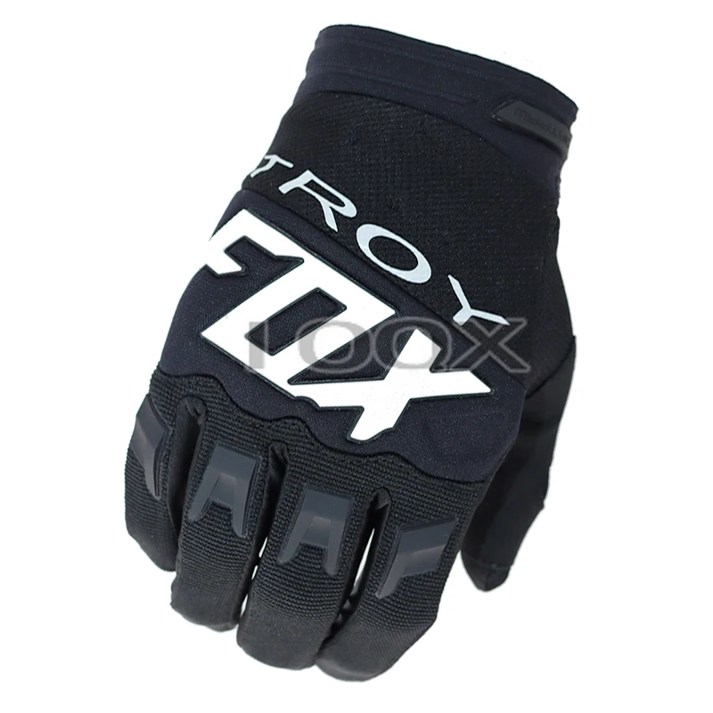 

2020 Troy Fox Black White Dirtpaw Race MX ATV UTV DH Racing Gloves Enduro MTB Motorcycle Motocross Dirt Bike Riding Gloves