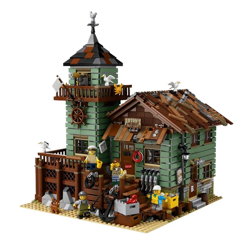 

In Stock 16050 The Old Fishing Store 2109pcs City Creator Street View MOC Model Building Blocks Compatible with 21310 SY1147