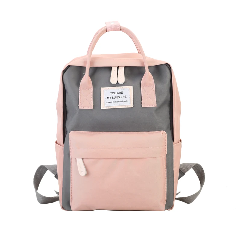 Холщовые рюкзаки карамельных цветов, водонепроницаемые школьные ранцы для девочек-подростков, большой милый рюкзак для ноутбука в стиле пэ... от AliExpress RU&CIS NEW
