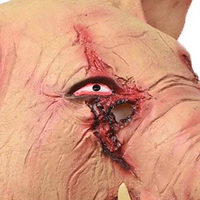 

Halloween Headgear Horror Bloody Pig Head Latex Mask Masquerade Cosplay Props MOLD