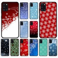 christmas snowflake phone case for samsung a 51 30s 71 21s 10 70 31 52 12 30 40 32 11 20e 20s 01 02s 72 cover