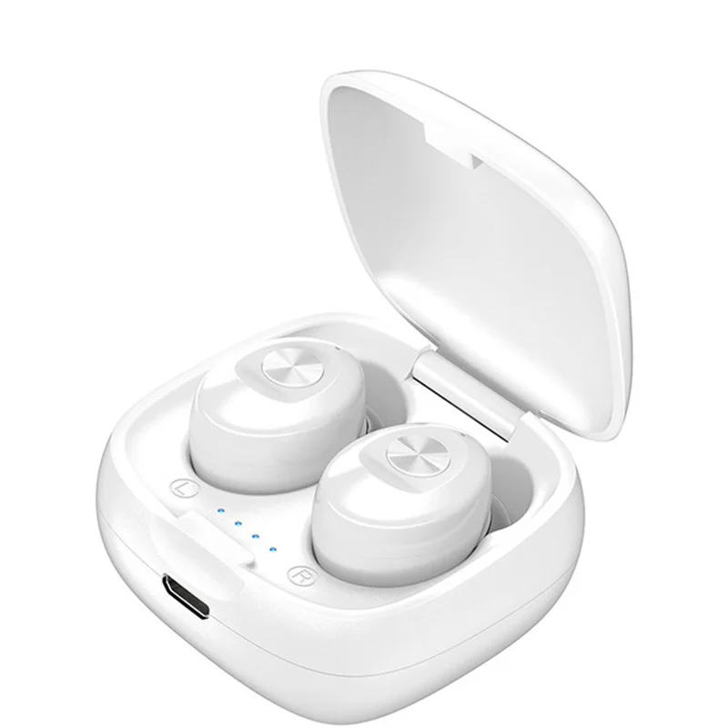 XG12 White Amorno Bluetooth настоящие беспроводные наушники 5D стерео наушники мини TWS водонепроницаемые наушники без головок 2200 мАч power Bank для телефона - Цвет: XG12 White