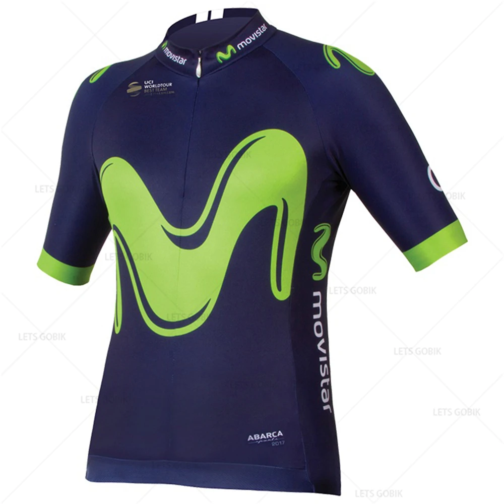jersey only MOVISTAR TEAM, чемпион, набор Джерси для велоспорта(2 шт.), летний короткий рукав, Ropa Ciclismo Hombre, одежда для велоспорта, велосипедная форма - Цвет: jersey only