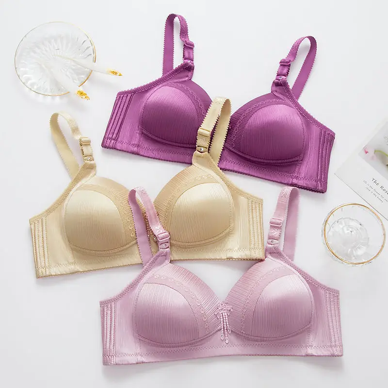 Бюстгальтер женский пуш-ап тонкий регулируемый без косточек с чашкой B C 3/4