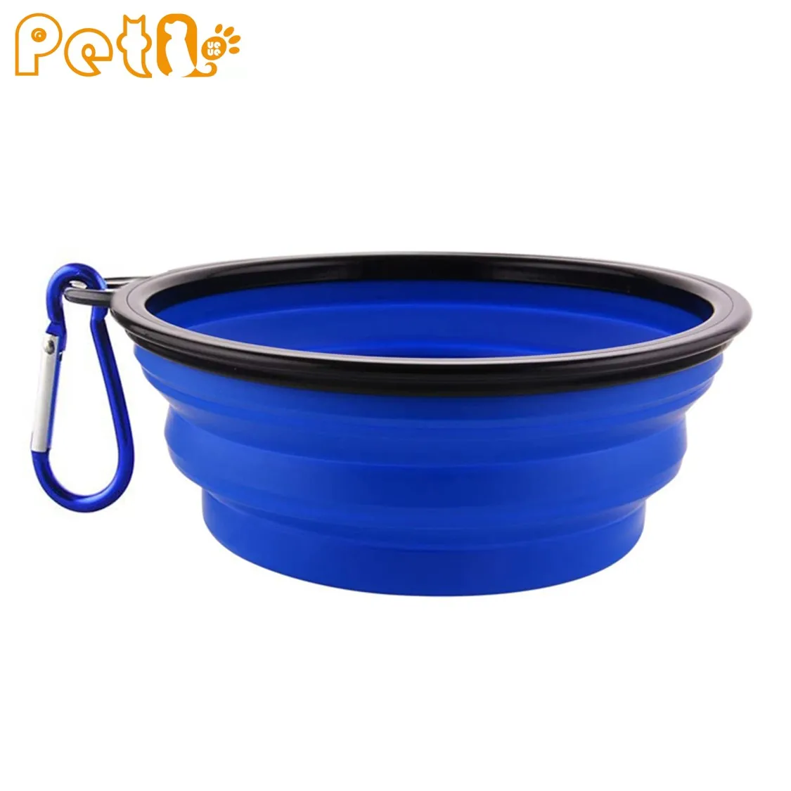 

PetQueue 350ml Pet Bowl 11.8oz Foldable Safe TPR Material Dog Bowl Dog Feeder Portable Puppy Dog Pet Feeder Food Bowl