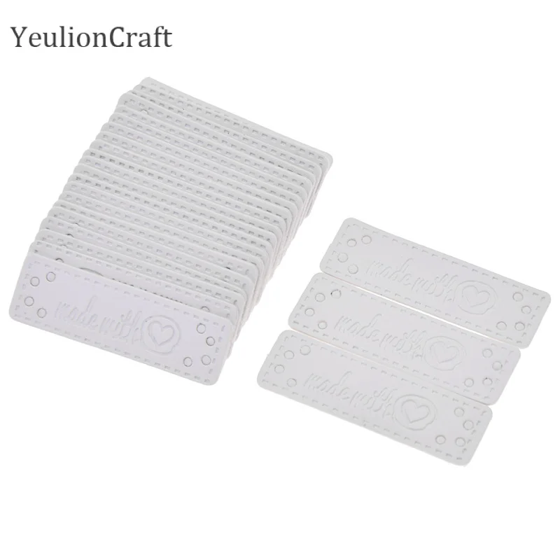 Chzimad 24 шт./лот ручной работы одежды из искусственной кожи этикетки для джинсов