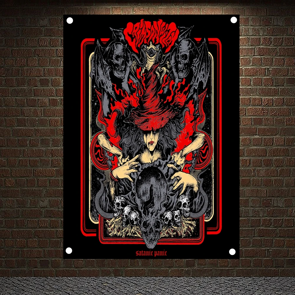 

Rock Hip Hop Reggae Posters Banners Music Studio Wall Decoration Hanging Painting Waterproof Cloth Polyester Fabric Flags L1