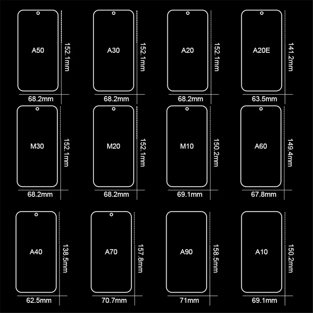 4 шт закаленное Стекло для samsung Galaxy A80 A70 A60 A50 A40 A30 A20 A10 Экран Защитная Стекло для samsung M30 M20 M10