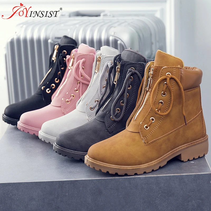 

Specifically For Women and Two Boots2021 Autumn and Winter Boots Martin Boots Tooling Wear Lace Boots Women Casual FLat