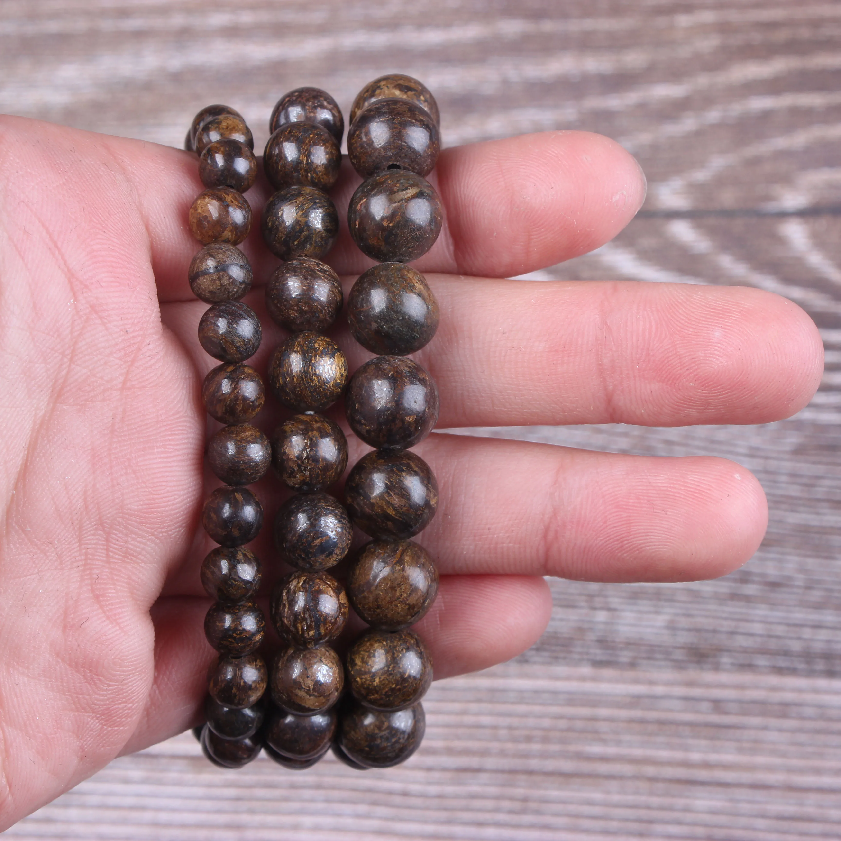 

Fashion jewelry 6 / 8 / 10mm miscellaneous stone bracelet natural jewelry beads are suitable for men's and women's accessories