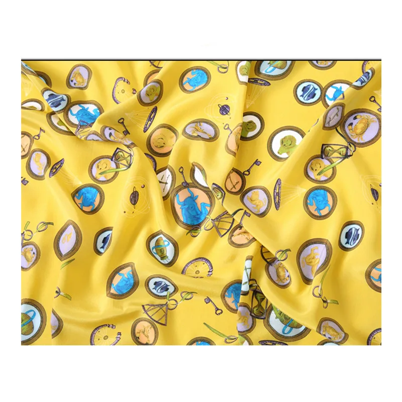 

Mulberry silk crepe de chine fabric cloth per meter 140 cm wide 16mm printed clothing dress fabric alibaba express