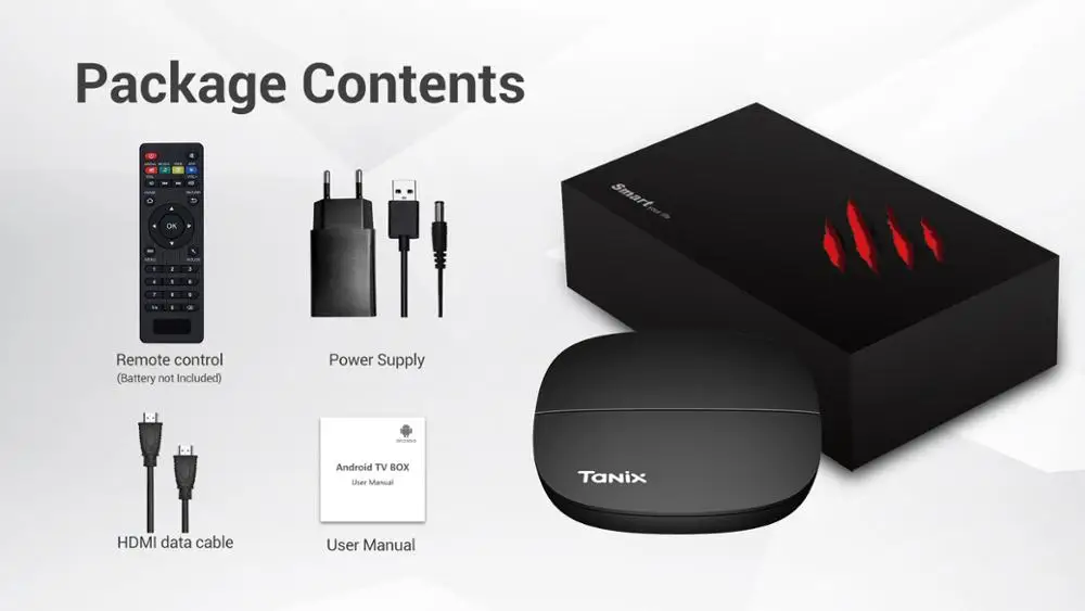 Tanix H1H2 Smart TV Box Android 9.0 LPDDR4 2G/16G ROM 2G/8G Hi3798M V110 Quad Core 64 bits 4K Media Player Youtube Set Top | Электроника