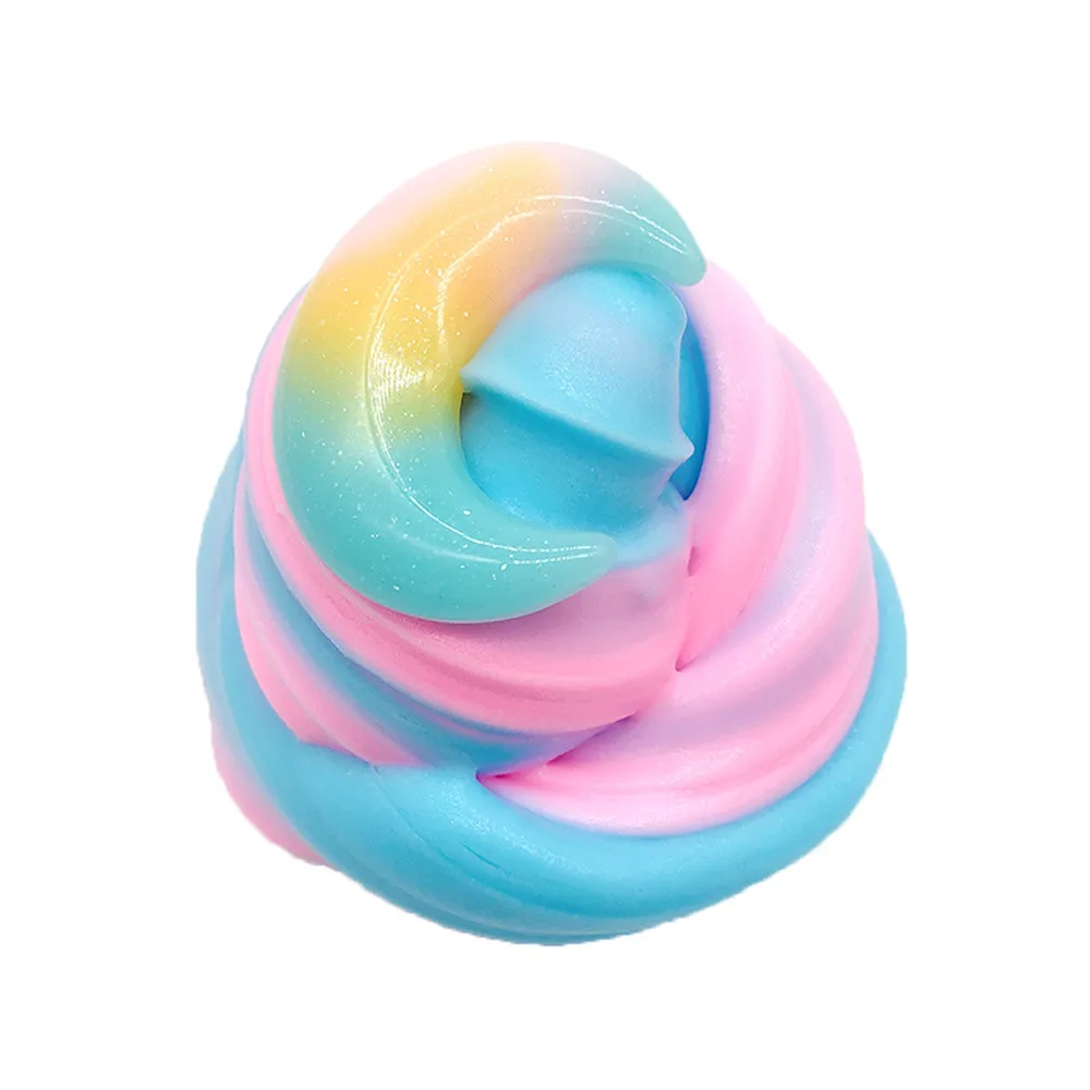 Crystal Slime Beautiful Color Mixing Cloud Putty Scented Stress Kids Clay Toy funny Antiestres Mucus Fidget Toys | Игрушки и хобби