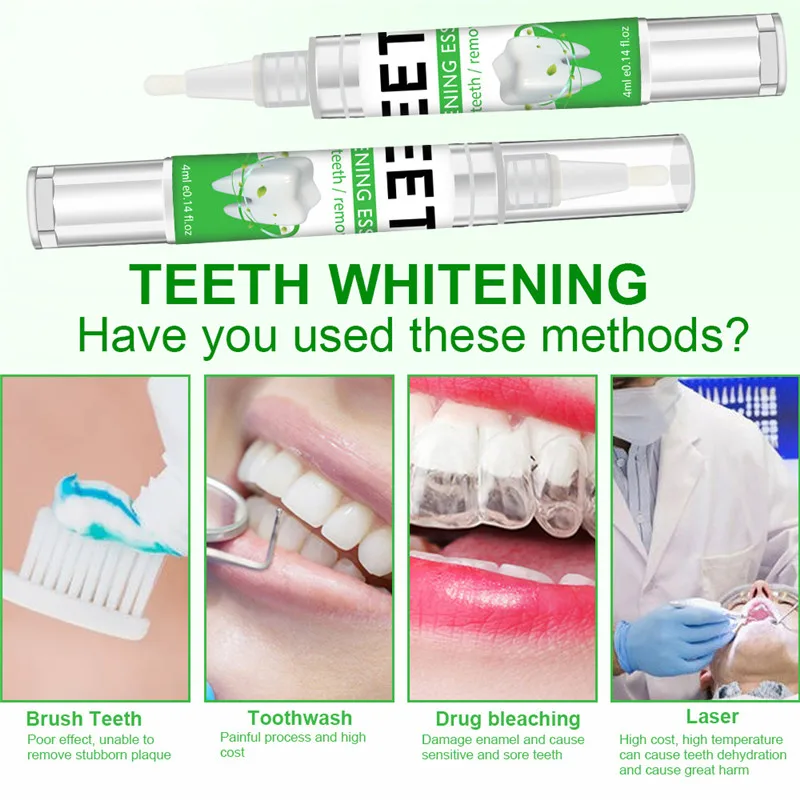 

Tooth Whitening Pen Cleaning Remove Tobacco Tea Stains Plaque Stains Clean Whiten Teeth Oral Hygiene Tools Women Men