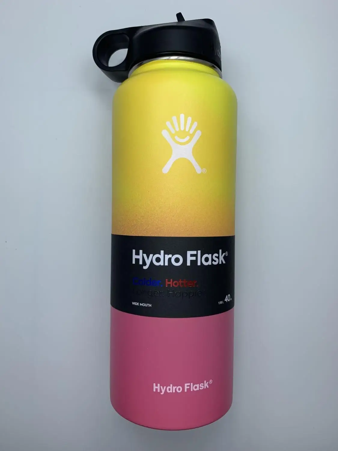 MIX1 MULTI-COLORS H-y-d-r-o F-l-a-s-k изолированные бутылки для воды из нержавеющей стали 18 унций/32 унций/40 унций широкий рот с соломенными крышками - Цвет: MIX1