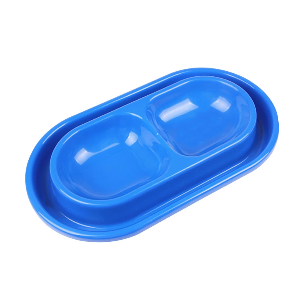 Миска водостойкая для кормления собак и щенков двойная чаша дозатора без