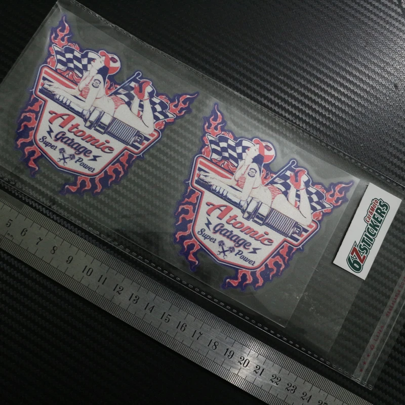 Атомный гараж Горячая крыса табличка стикер Винтаж Ретро автомобиль Pinup Camper Beetle