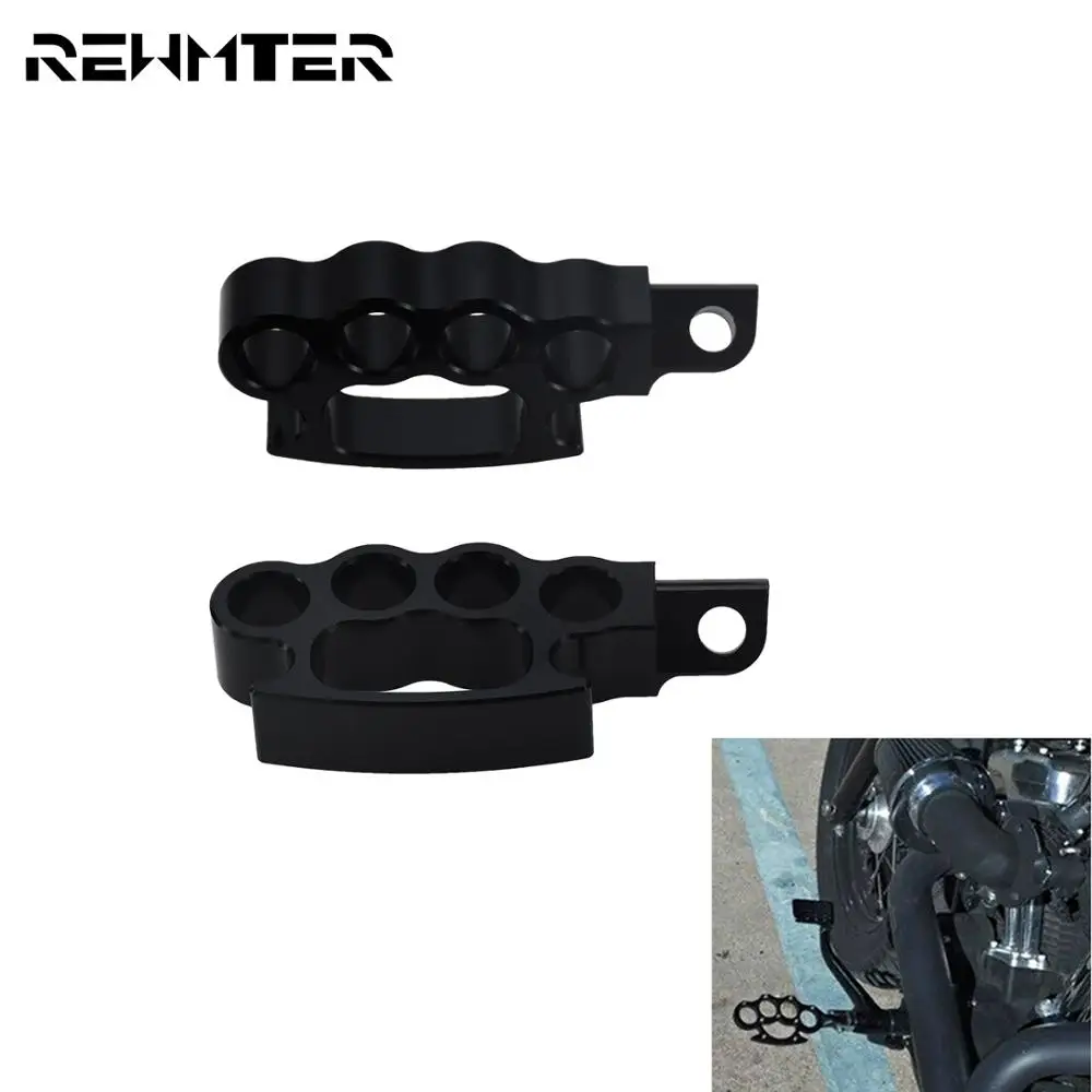 Мотоциклетные летающие костяшки, подставки под заказ для Harley Sportster XL 883 1200 Softail Dyna, разрыв, V-образный стержень, FatBob