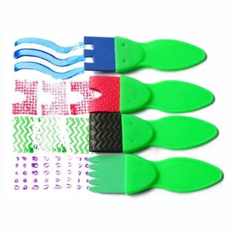 

4pcs Rotate Paint DIY Drawing Flower Sponge Brushes Kids EVA Art and Crafts Brushes Painting Tool Children Educational Toys