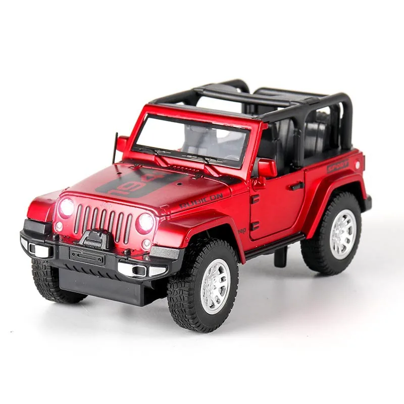1:32 Jeep Wrangler Rubicon автомобиля игрушечные модели машин высокое моделирование