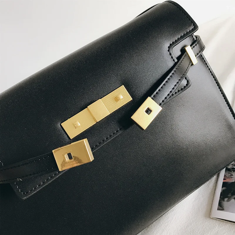 

Genuine Leather Women Messenger Bags High Quality Cow Leather Shoulder Bag 2021 Fashion Crossbody Bag For Ladies Bolsas Feminina